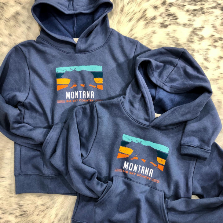 Two Montana sweatshirts