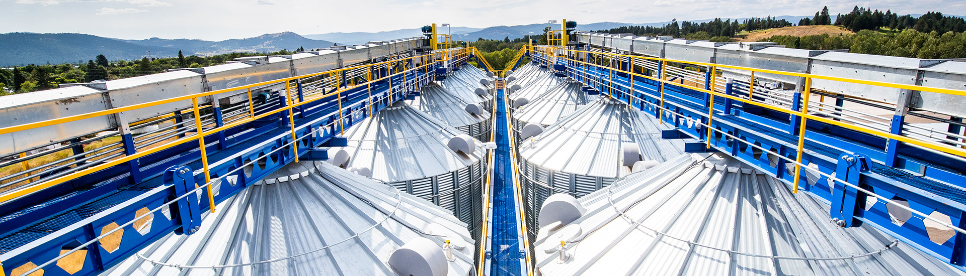 Grain bins at Kalispell MT CHS facility